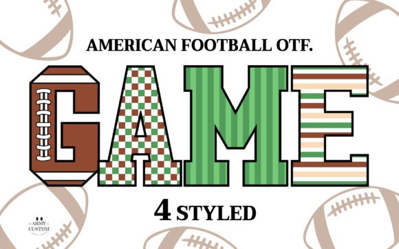 American Football 1: Dynamic Typography for Bold Design