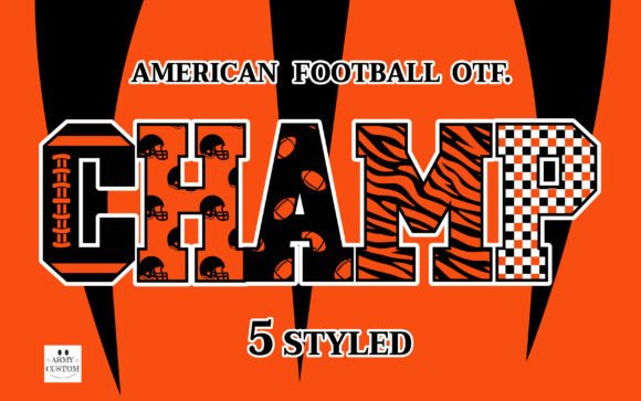 American Football 7 Tiger: Dynamic Typography for Athletic Branding