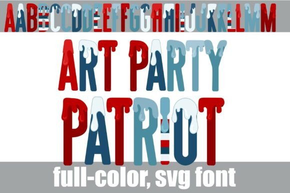 Art Party Patriot: Elevating Your Design with Colorful Typography