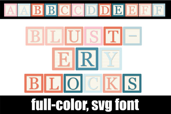 Blustery Block: A Playful Color Font for Creative Projects