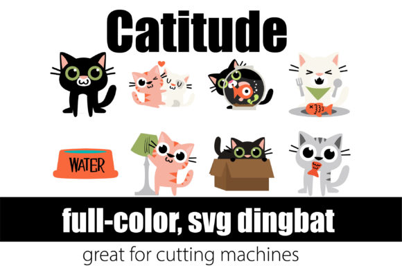 Catitude DB: Elevate Your Designs with Playful, Full-Color Typography