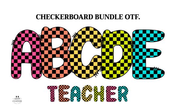 Checkerboard: A Playful Color Font for Vibrant Design