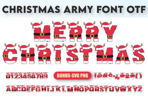 Christmas Army Font: A Festive Design Asset