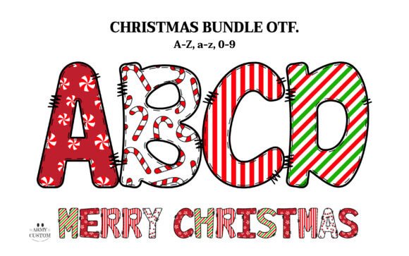 Christmas Candy Bundle: Festive Typography for Holiday Designs