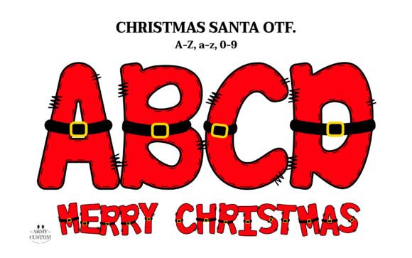 Christmas Santa Font: A Playful Design Asset for Holiday Projects