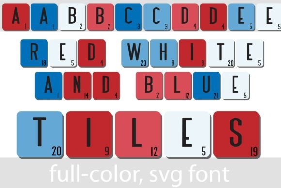 Crafting Patriotic Designs with Red, White, and Blue Tiles
