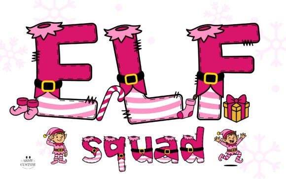 Elf Pink: A Festive Font for Holiday Design Projects