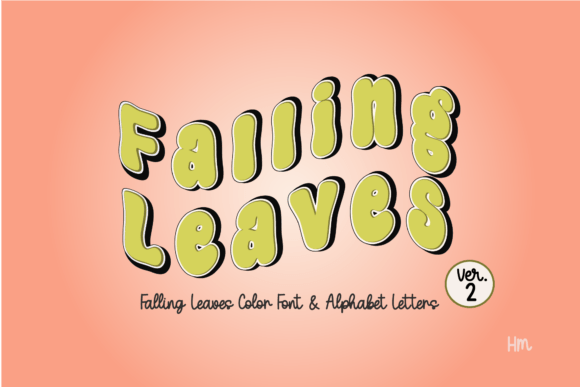 Falling Leaves Green: A Playful Font for Vibrant Designs