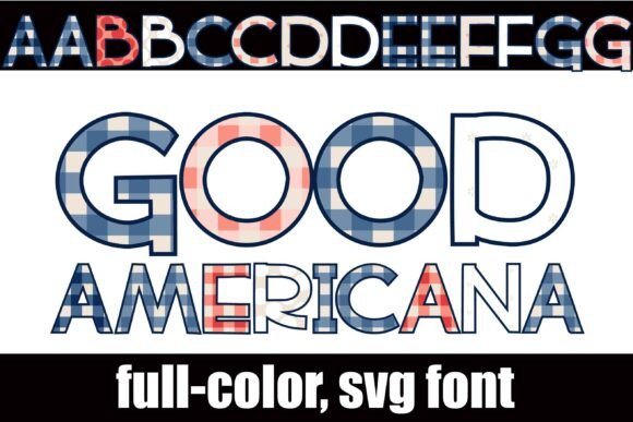 Good Americana: A Full-Color SVG Font for Modern Design