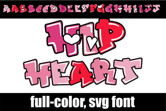 Hip Heart: Vibrant Typography for Modern Branding