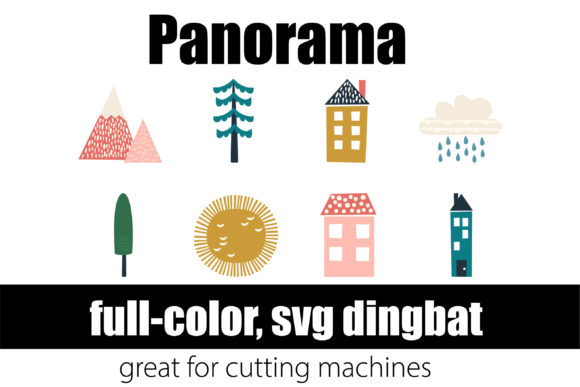 Panorama: A Modern Dingbat Font for Scandinavian Design