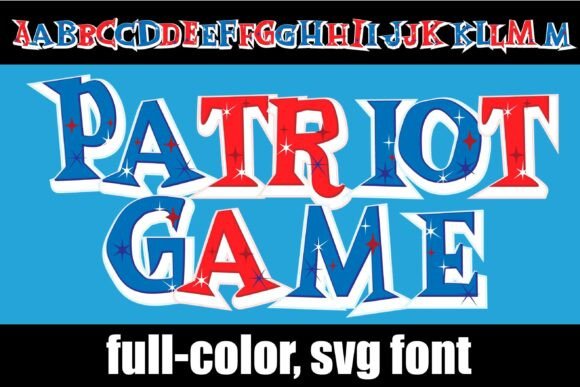 Patriot Games: Elevating Your Designs with Vibrant Typography