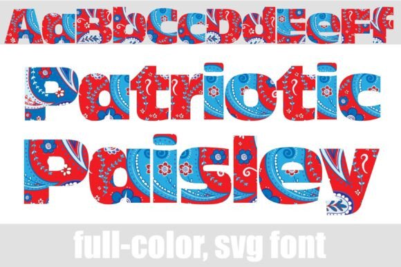 Patriotic Paisley: Elevating Visual Design with a Unique Font