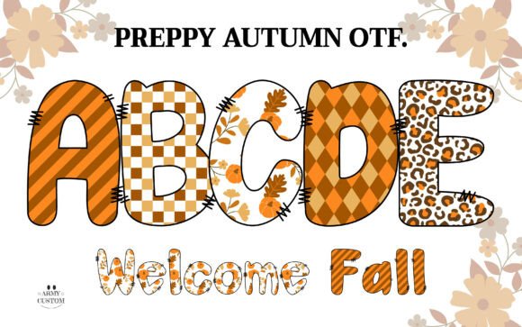 Preppyfall Pumpkin: Cozy Autumn Design for Seasonal Charm