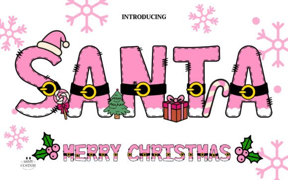 Santa Merry Christmas Pink: Elevate Your Festive Design Projects