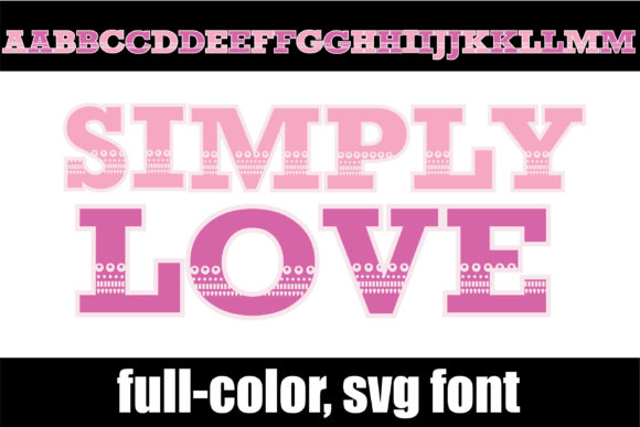 Simply Love: A Color Font for Modern Design