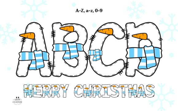 Snowman Army: A Playful Font for Festive Designs