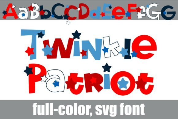 Twinkle Patriot: A Whimsical Star-Spangled Font for Vibrant Design