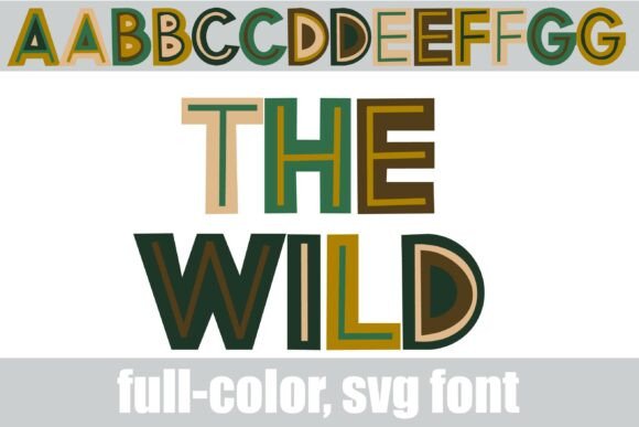 Unleashing Creativity with The Wild: A Colorful SVG Font