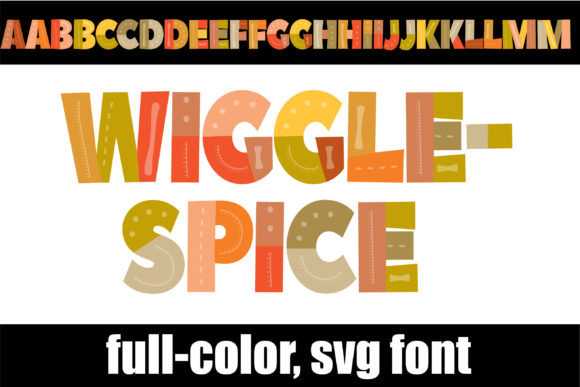 Wigglespice: A Playful Color Font for Bold Branding